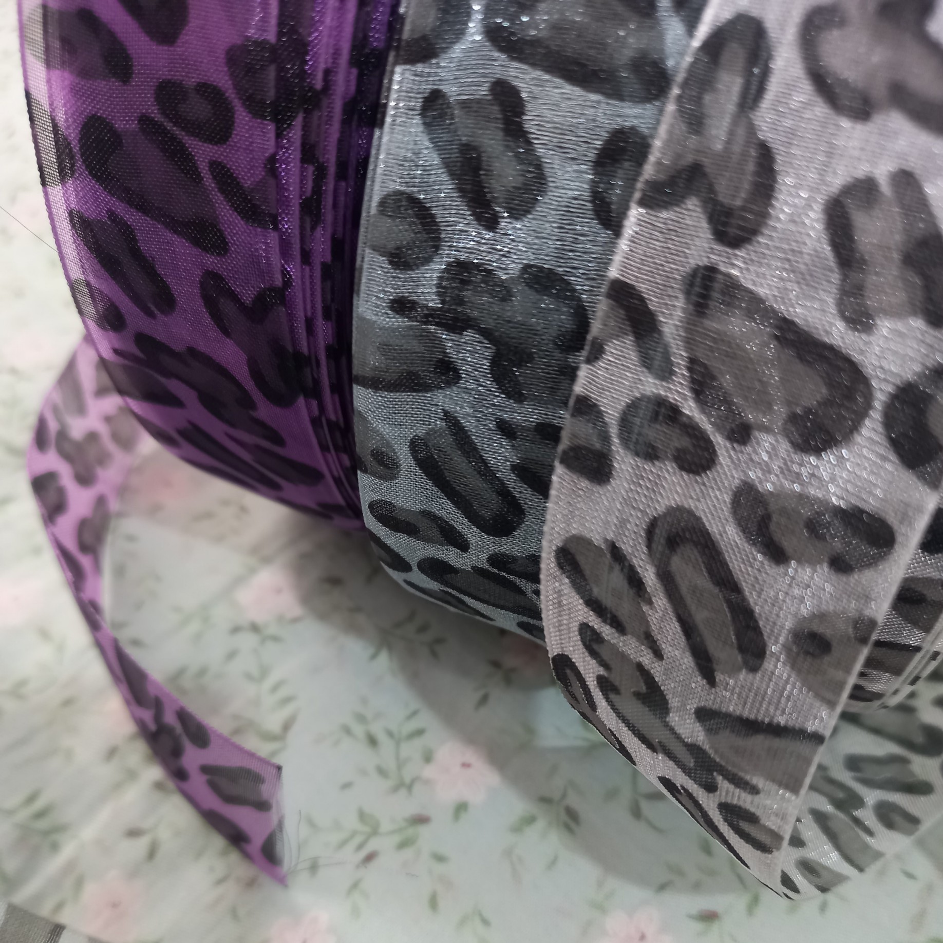 روبان حریر پلنگی